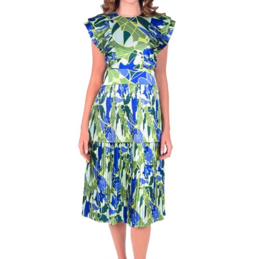 Emily McCarthy Holly Chloe pleated cocktail Dress